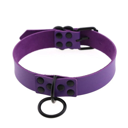 Purple Punk Choker Necklace