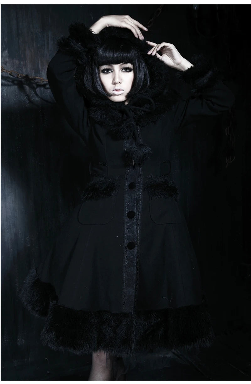 Little Black Riding Hood Overcoat