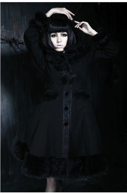 Little Black Riding Hood Overcoat