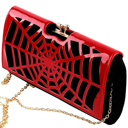 Spiderweb Clutch Hand and Shoulder Bag