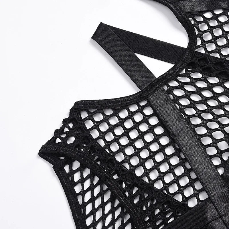 Mesh Fishnet Bodysuit