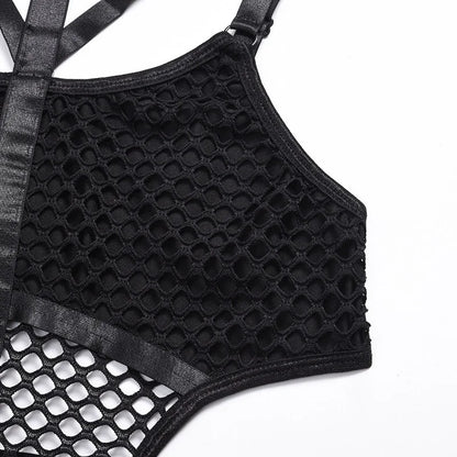 Mesh Fishnet Bodysuit