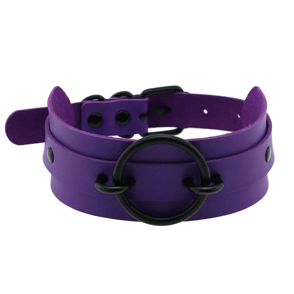 Purple Punk Choker Necklace