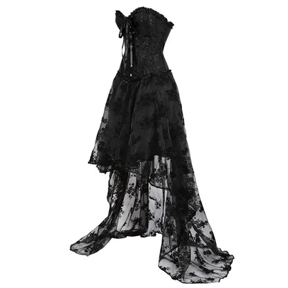 Black Victorian Corset Dress