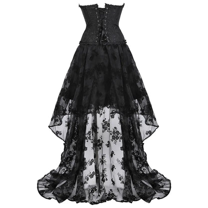 Black Victorian Corset Dress