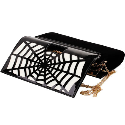 Spiderweb Clutch Hand and Shoulder Bag