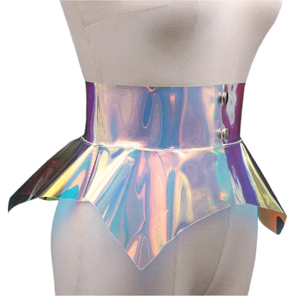 Wide Transparent Skirt Belt