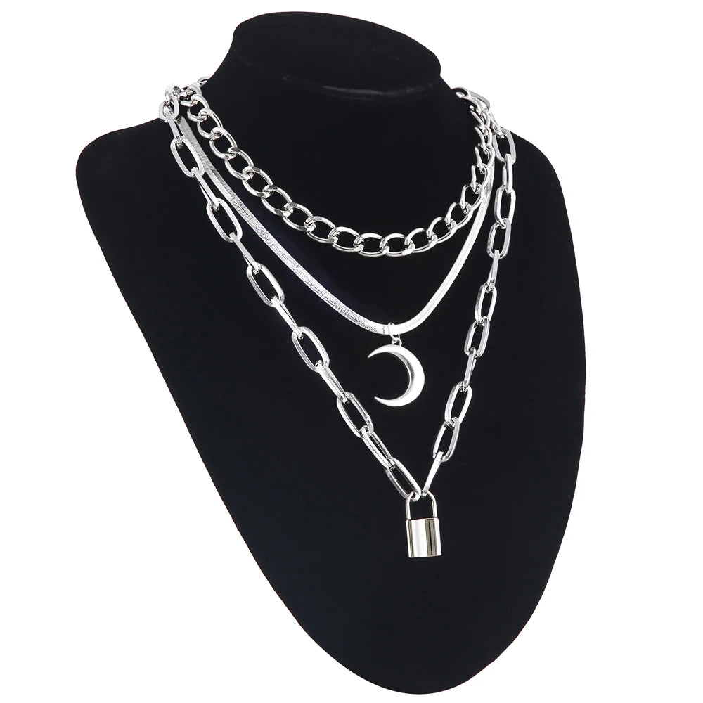 Multi-Layered Gothic Necklace