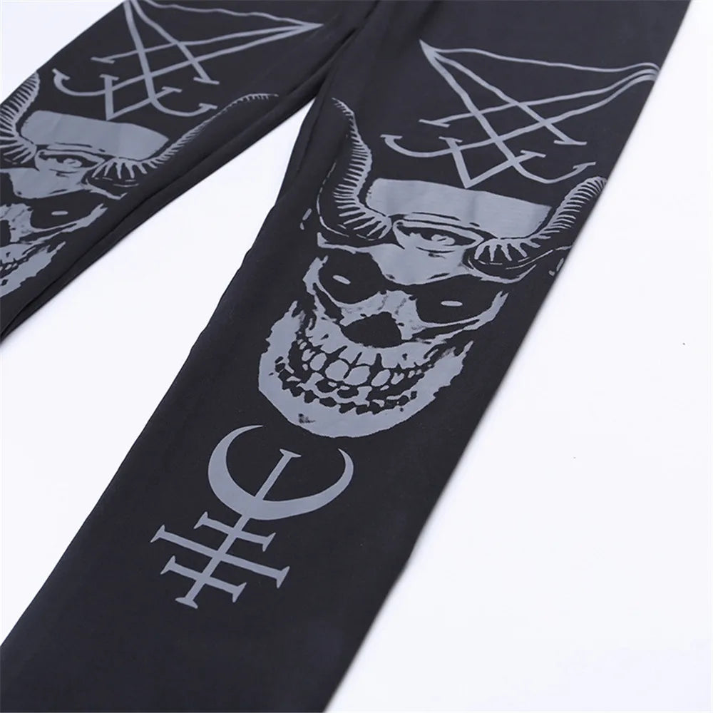 Lucifers Sigil Dark Goth Leggings