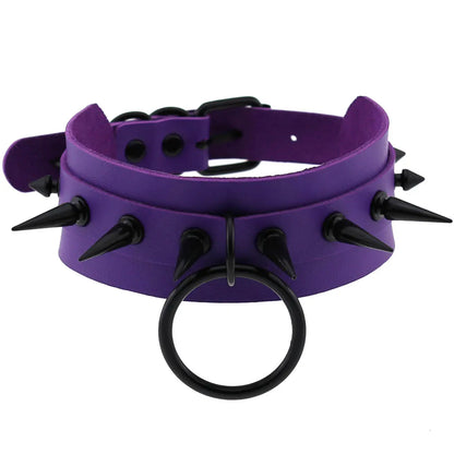 Purple Punk Choker Necklace