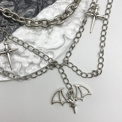 Multi-layer Bat Chain Necklace