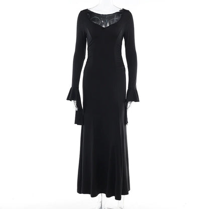 Long Sleeve Bell Wrist Gothic Dress