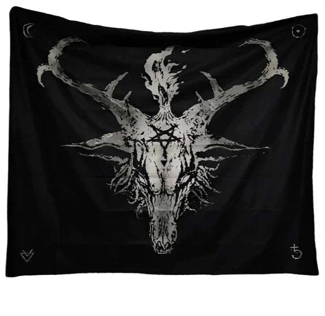 Dark Baphomet Tapestry