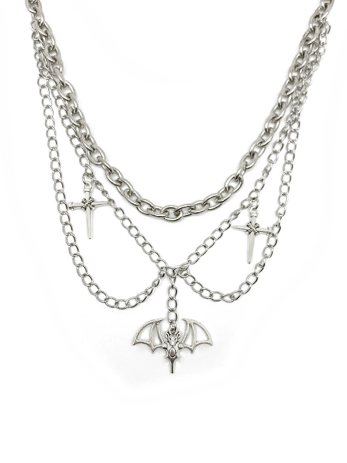 Multi-layer Bat Chain Necklace