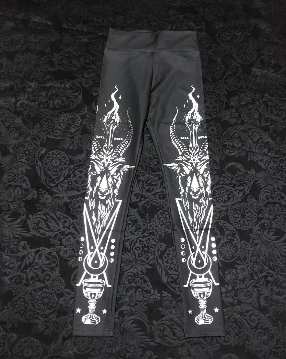 Punk Rock Extreme Gothic Baphomet Leggings