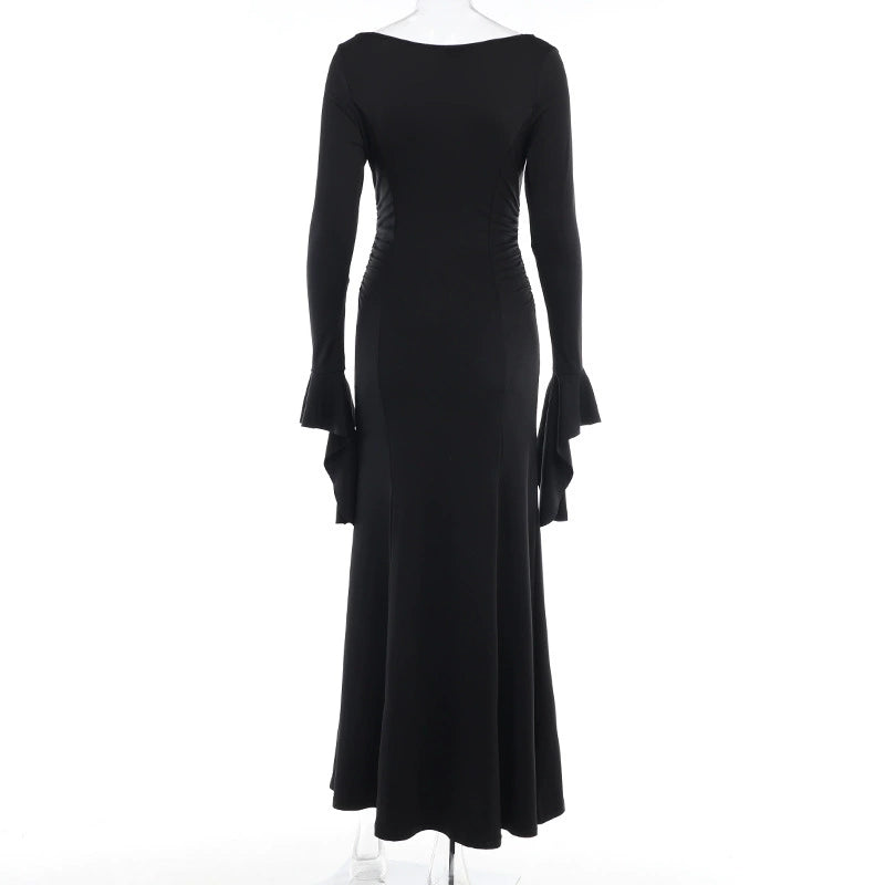 Long Sleeve Bell Wrist Gothic Dress