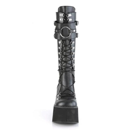 Dark Goth Punk Abstract Lace Boots