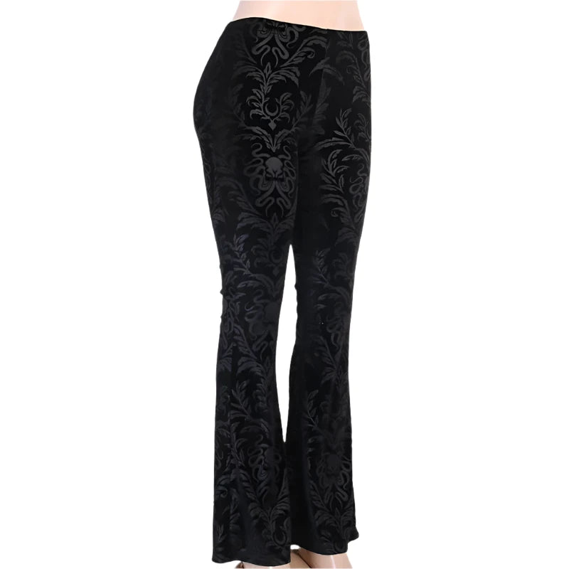 Dark Occult Velvet High Waist Pants