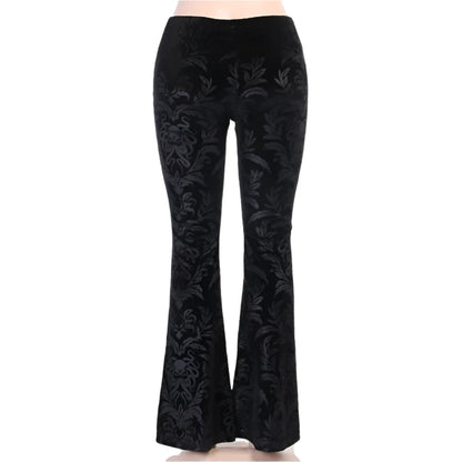 Dark Occult Velvet High Waist Pants