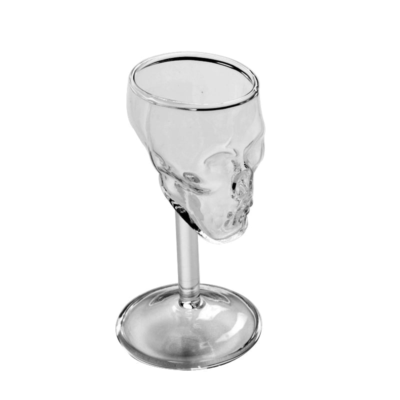 Glass Skull Wine Glass