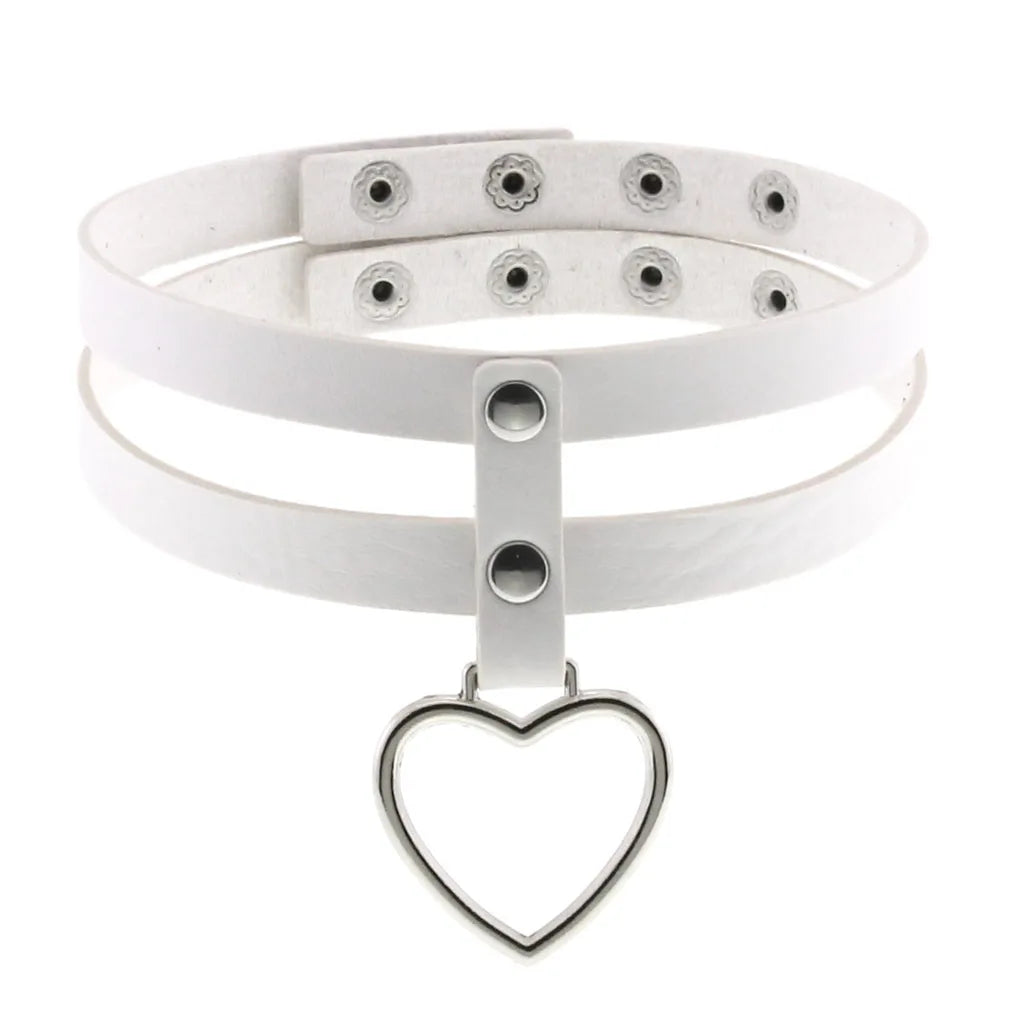 White Punk Choker Necklace