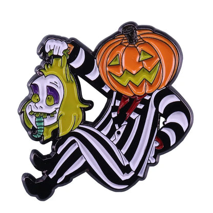 Beetlejuice Enamel Pins