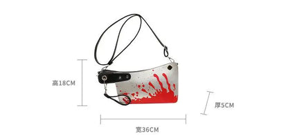 Small Bloody Hatchet Shaped Shoulder or Hand Bag