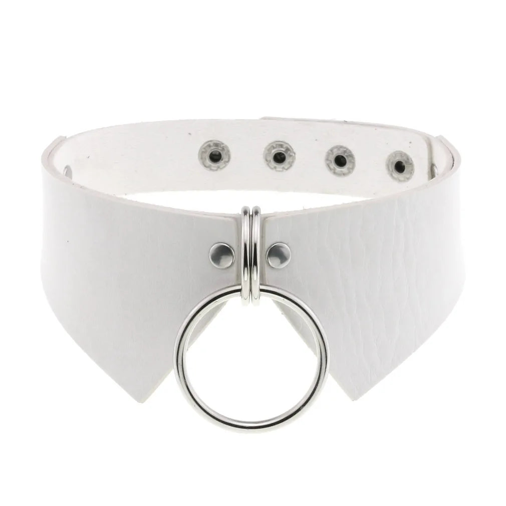 White Punk Choker Necklace