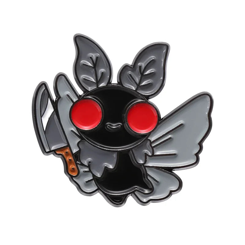 Mothman Enamel Pins