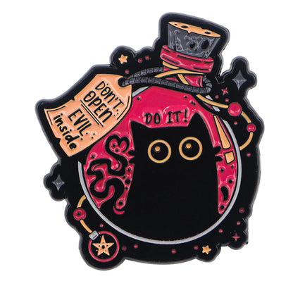 Don't Open Evil Enamel Pin