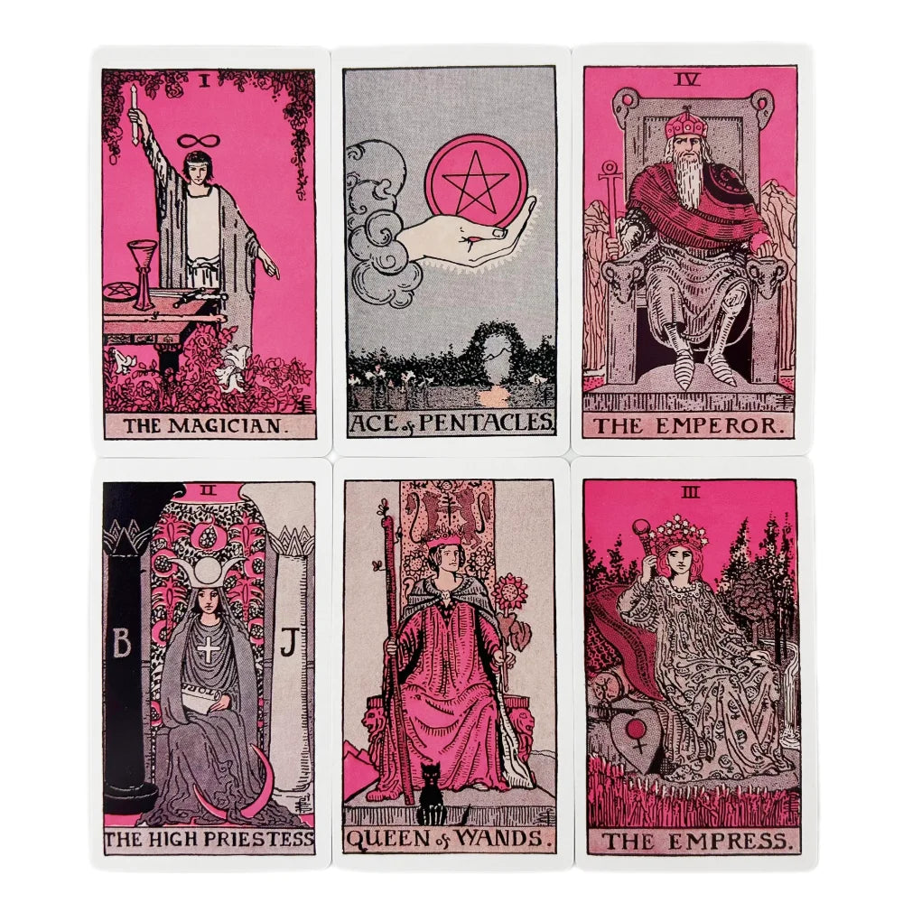 Pink Rider Tarot Cards