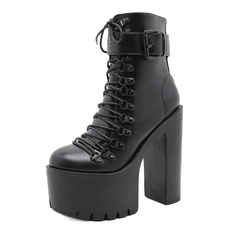 Black Baddie Platform Boots