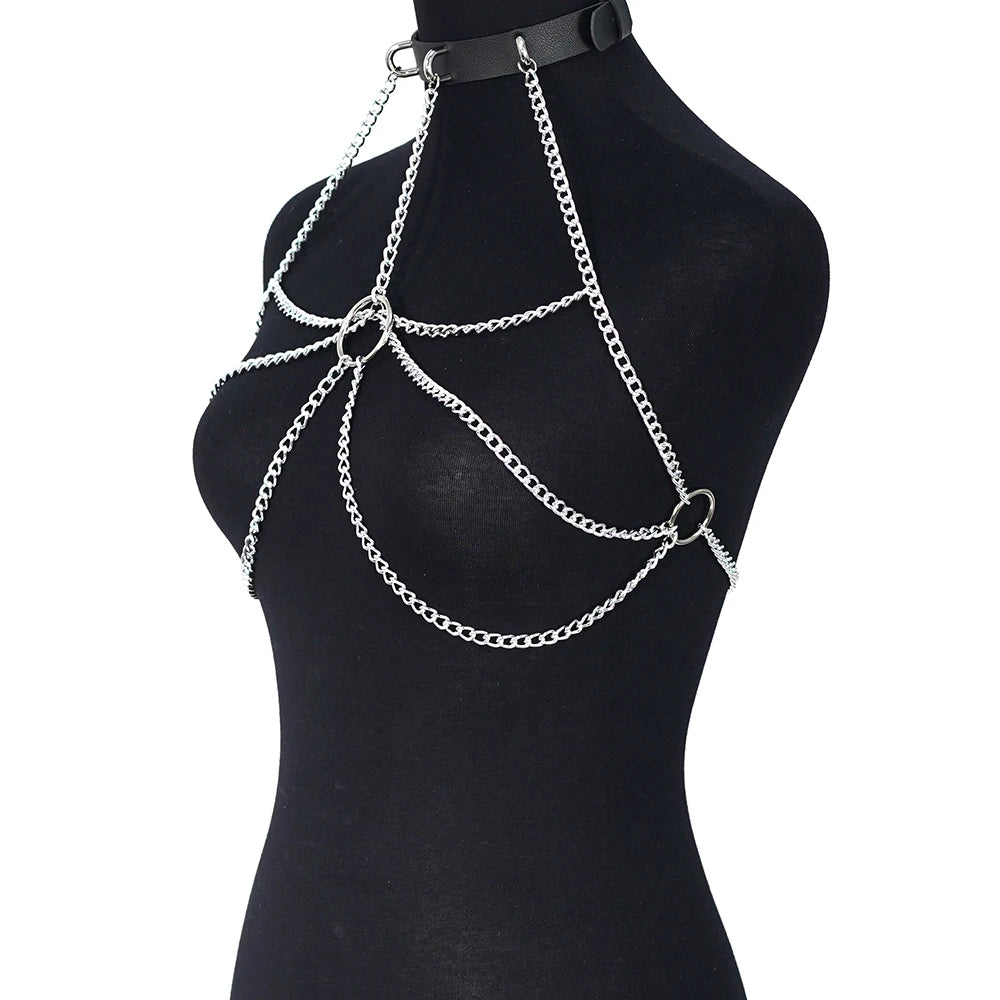 Ringed Chain Chest Harness