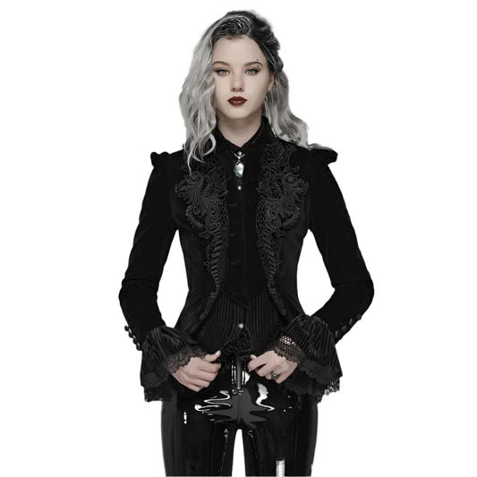 Gothic Long Sleeved Short Coat Vintage Victorian Jacket