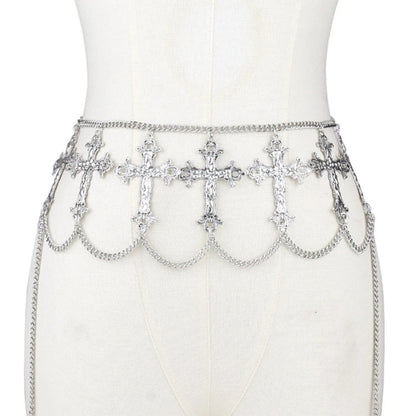 Gothic Victorian Cross Chain Belt