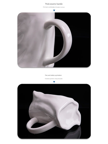 Ghost Shaped Mug with Lid