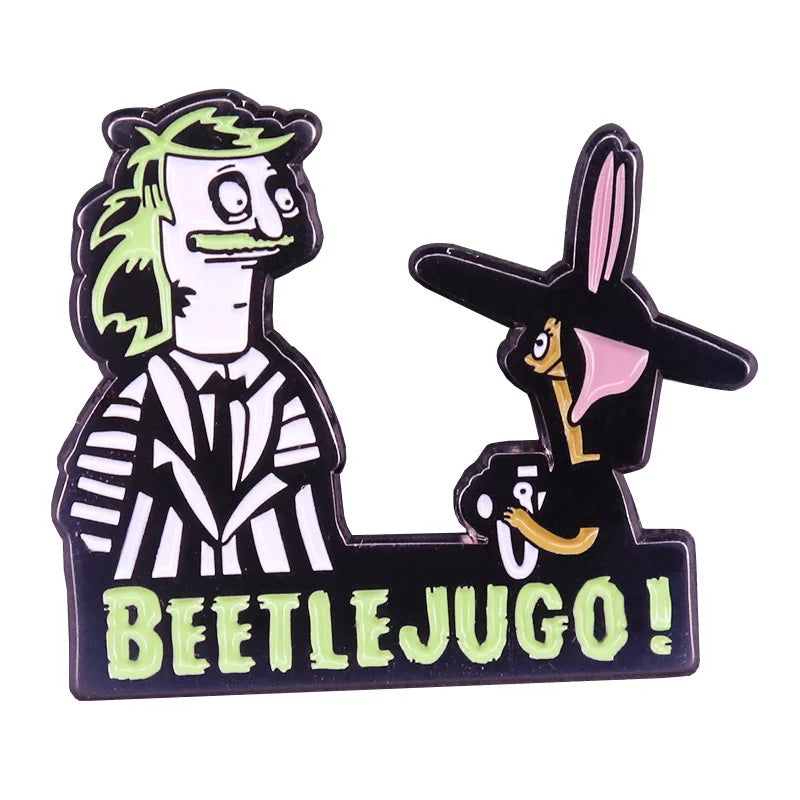 Beetlejuice Enamel Pins