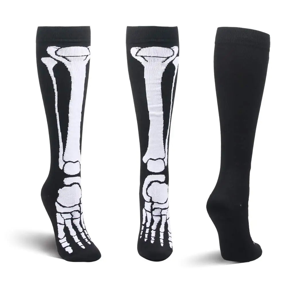 Bone Knee High Socks