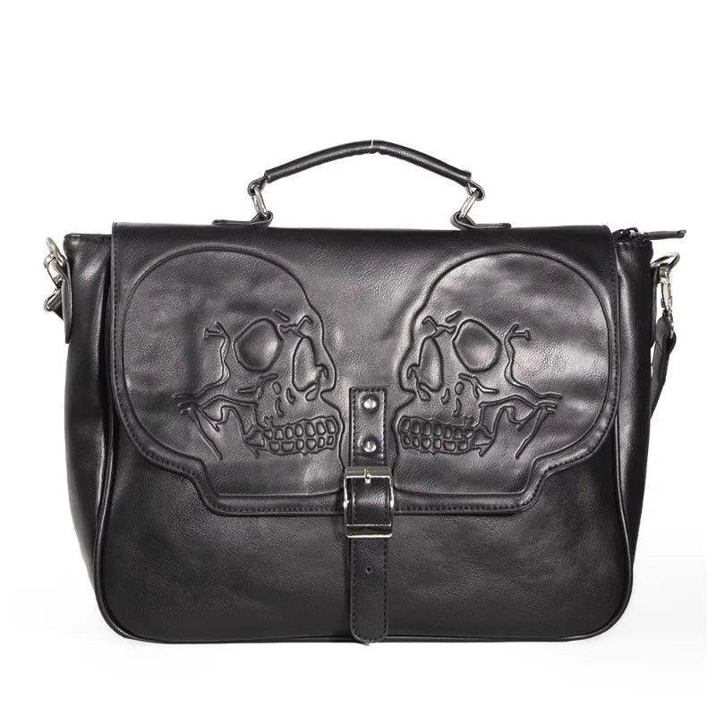 Vintage Gothic Skull Hand or Shoulder Bag