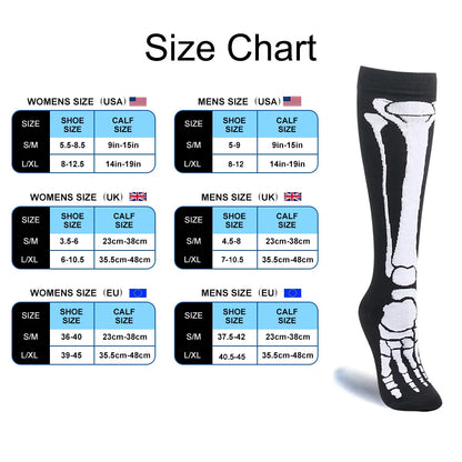 Bone Knee High Socks