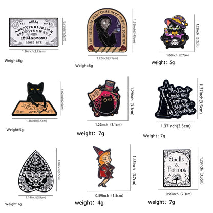 Witchy Enamel Pins