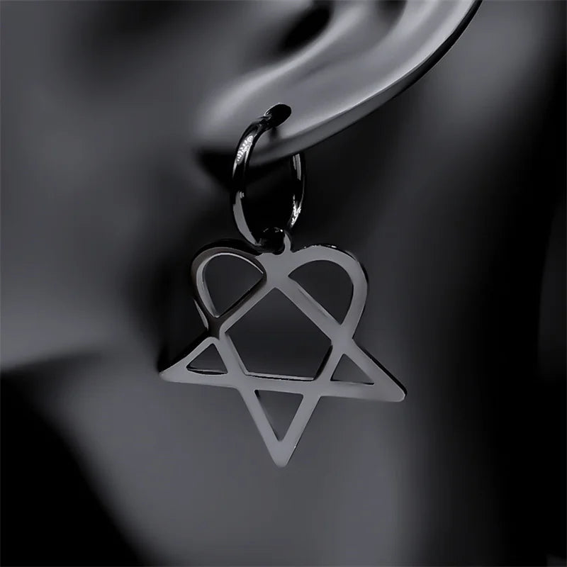 Heartagram Earrings