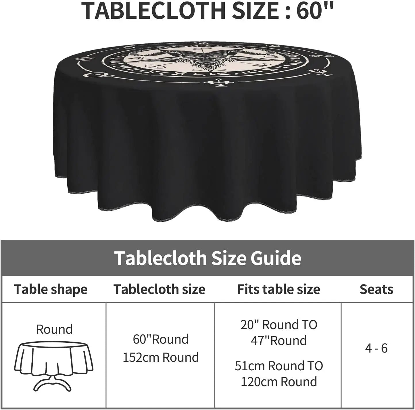 Baphomet Table Cloth