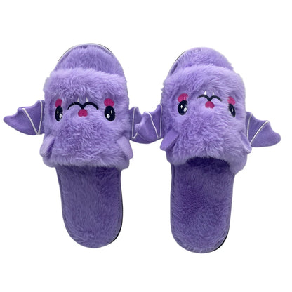 Purple Batty House Slippers