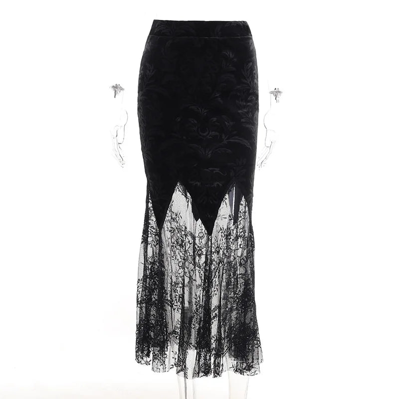 Vintage Black Sheath Skirt