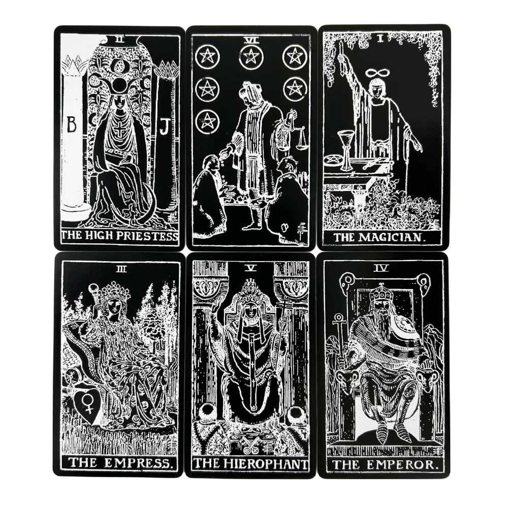 Black and White Tarot Cards