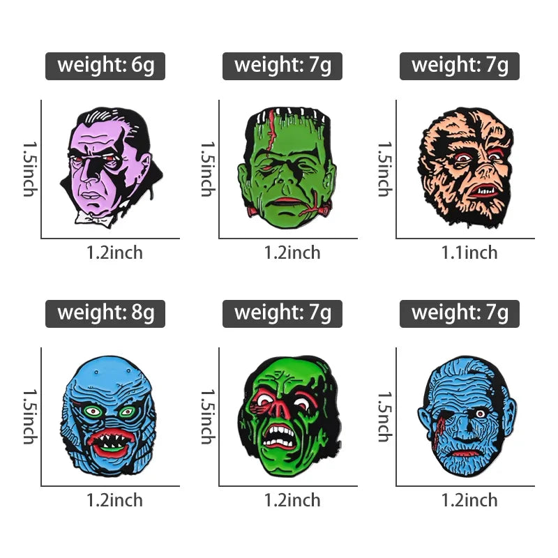 Horror Movies Enamel Pins