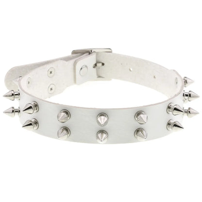 White Punk Choker Necklace