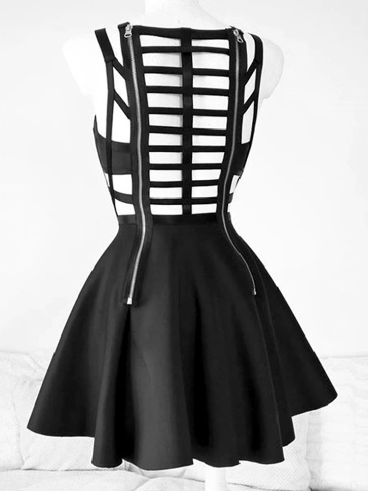 Strappy Goth Girl Dress