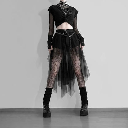 Gothic Mesh Skirt